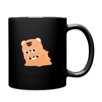 Couple de tigres - Mug uni - noir - Droite