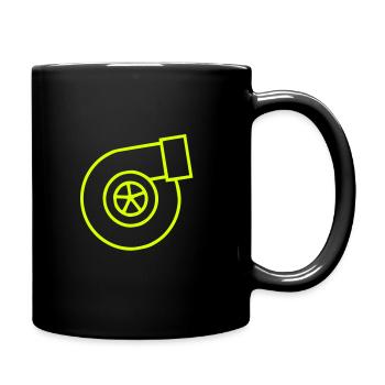 Turbolader - Tasse einfarbig - Schwarz - Rechts