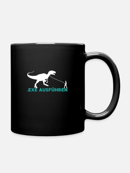 Exe ausführen Informatic Programming Geschenk - Tasse einfarbig - Schwarz