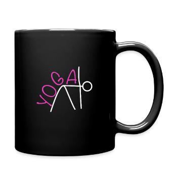 Yoga - Mug uni - noir - Droite