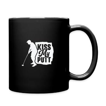 Golfspieler Golfplatz Golfer - Tasse einfarbig - Schwarz - Rechts