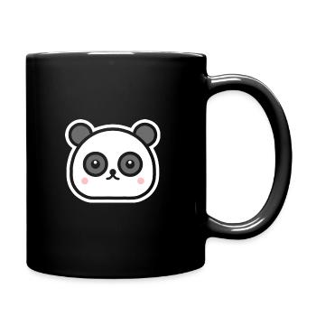 Panda - animaux mignon pour enfants - noir - Mug uni - noir - Droite