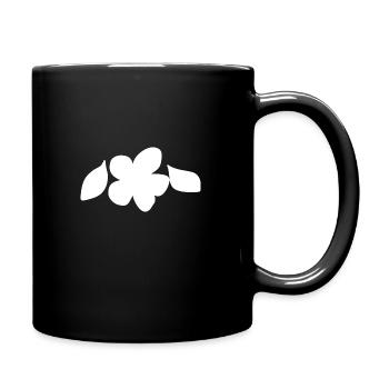 Fleur, Plante, Symbole, Nature, Deux Feuilles - Mug uni - noir - Droite