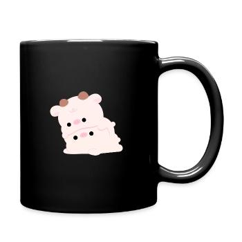 Cow Couple - Full Colour Mug - black - Right
