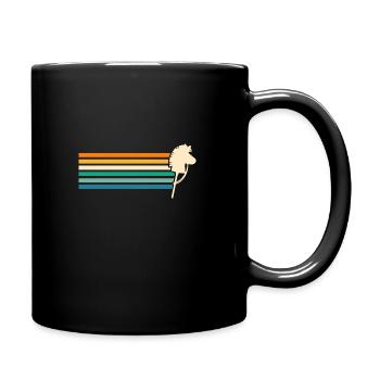 Steckenpferd Hobby Horsing - Tasse einfarbig - Schwarz - Rechts