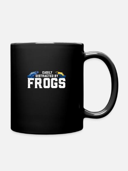 Poison dart frog Dendrobate dyer frog - Full Colour Mug - black