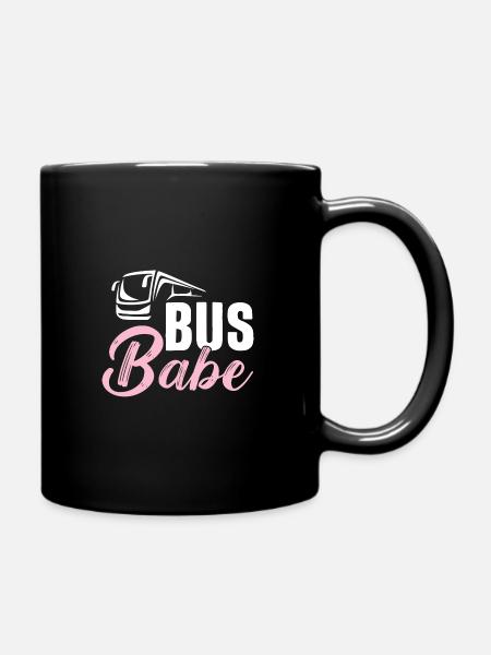 Busfahrerin Busfahrerinnen Geschenk - Tasse einfarbig - Schwarz