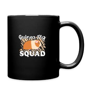 Meerschweinchen-Kader - Tasse einfarbig - Schwarz - Rechts