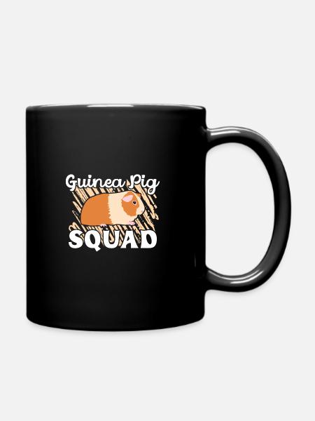 Meerschweinchen-Kader - Tasse einfarbig - Schwarz