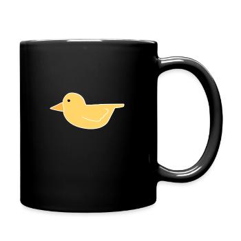 Duck Bird Chick Animal Icon - Full Colour Mug - black - Right