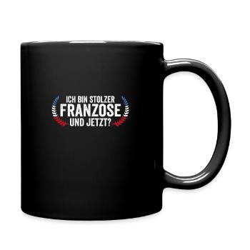 Franzose Französisch Frankreich - Tasse einfarbig - Schwarz - Rechts