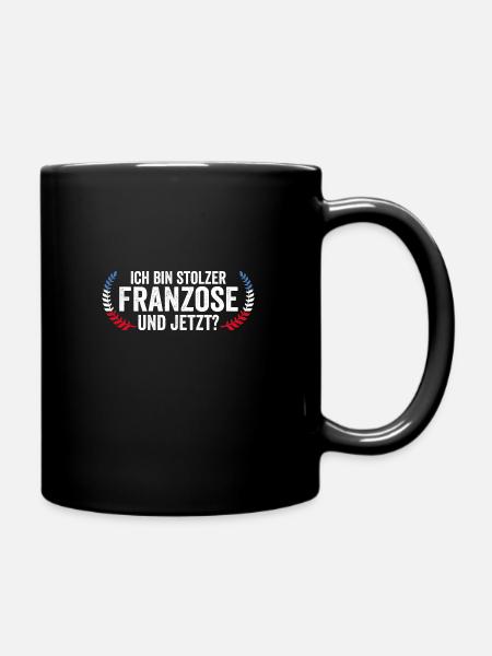 Franzose Französisch Frankreich - Tasse einfarbig - Schwarz