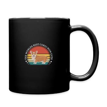 Corgi Dog The Worlds Best Corgi Mom Ever - Full Colour Mug - black - Right