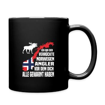 Ich bin der Angler vor dem dich alle gewarnt haben - Tasse einfarbig - Schwarz - Rechts