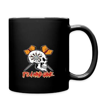 Fléchettes disant C’est un jeu d’ avec flèche de fléchette - Mug uni - noir - Droite