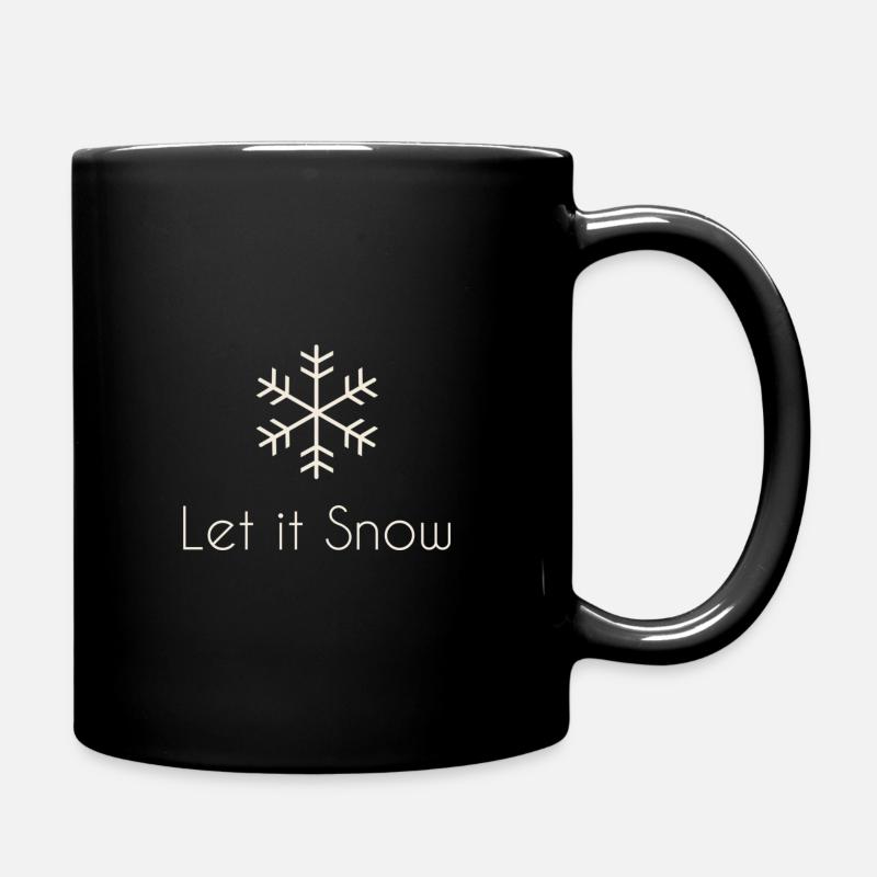 Soit la neige - Mug uni - noir