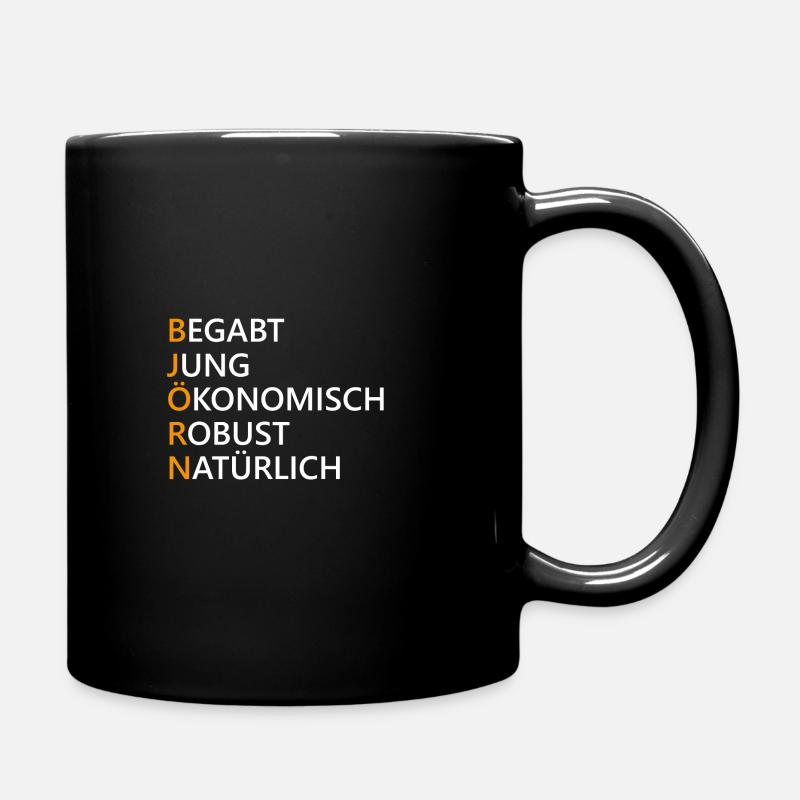 Björn - Tasse einfarbig - Schwarz