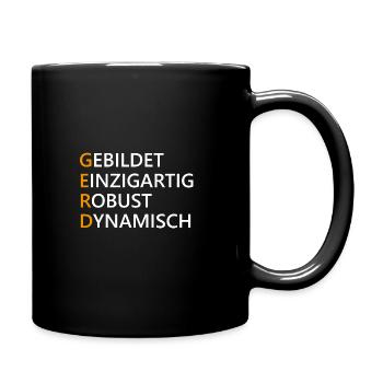 Gerd Name Geschenk - Tasse einfarbig - Schwarz - Rechts