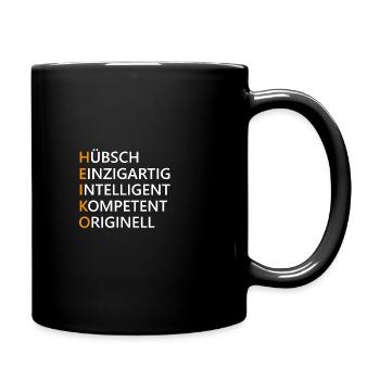 Heiko Name Geschenk - Tasse einfarbig - Schwarz - Rechts