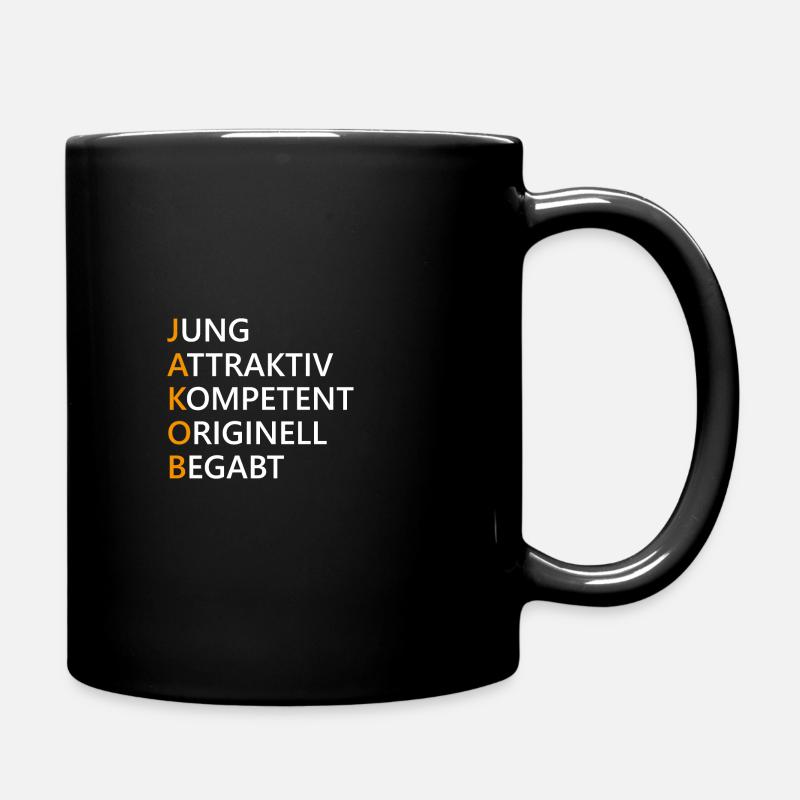 Jakob Name Geschenk - Tasse einfarbig - Schwarz