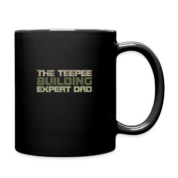 The Teepee Building Expert Dad - Full Colour Mug - black - Right