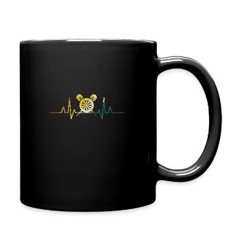 Darts Player Heartbeat Darts - Full Colour Mug - black - Right