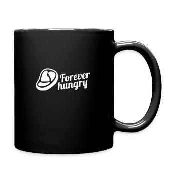 Steak Essen Geschenk Spruch Lustiges Geschenkidee - Tasse einfarbig - Schwarz - Rechts