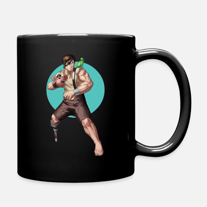 PigPirate - Tasse einfarbig - Schwarz