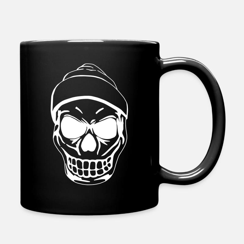 Totenkopf - Tasse einfarbig - Schwarz