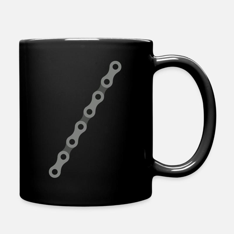 chaîne de bicyclette - Mug uni - noir