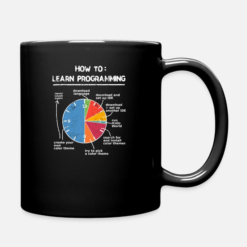 Apprenez à programmer des programmeurs nerd informatique - Mug uni - noir