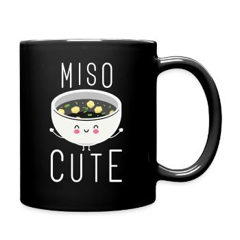 Miso Niedlich - Tasse einfarbig - Schwarz - Rechts