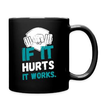 Entraînement gym - Mug uni - noir - Droite