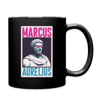 Marcus Aurelius, Marc Aurèle. - Mug uni - noir - Droite