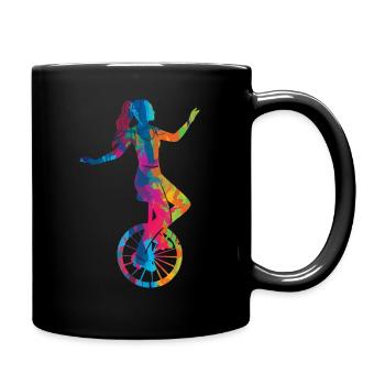 Unicycle Unicyclist Unicycling Unicycling - Full Colour Mug - black - Right