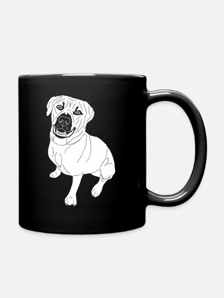 Bullmastiff Mix - Tasse einfarbig - Schwarz