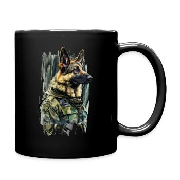 Berger allemand - Mug uni - noir - Droite