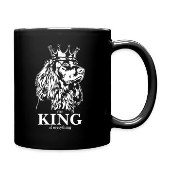 Deutsch Langhaar King of everything Hund Wilsigns - Tasse einfarbig - Schwarz - Rechts
