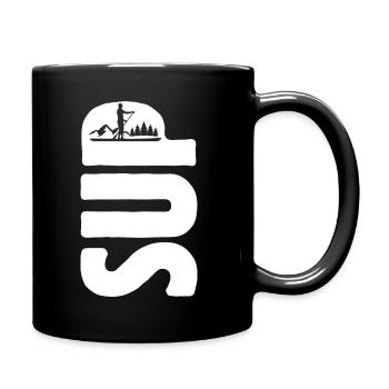 SUP Stand up paddling - Life is better on a board - Tasse einfarbig - Schwarz - Rechts