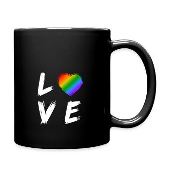 Love Sort Transgender LGBT Droits cadeaux - Mug uni - noir - Droite