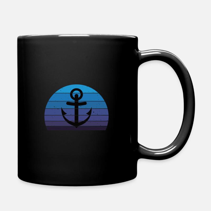 Ancre rétro - Mug uni - noir