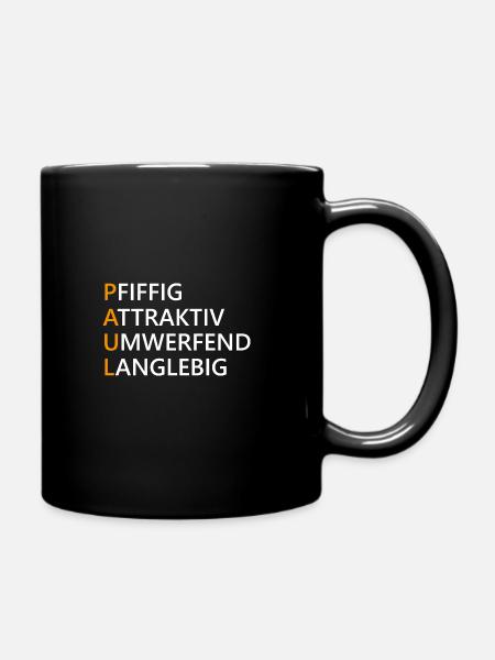 Paul Name Geschenk - Tasse einfarbig - Schwarz