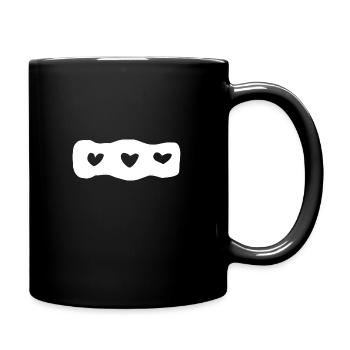 Trois Coeurs Symbole Coeur D’amour - Mug uni - noir - Droite