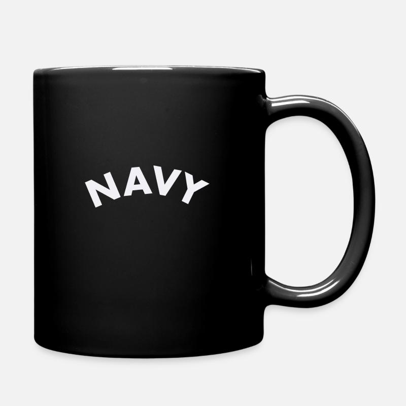 Navy - Full Colour Mug - black