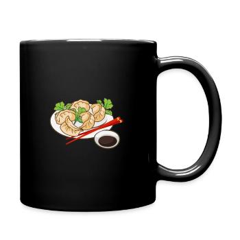 Dumplings Plate - Full Colour Mug - black - Right
