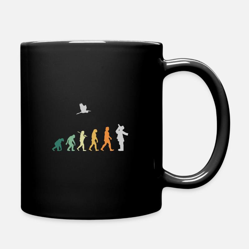Observation des oiseaux d'ornithologie - Evolution Retro - Mug uni - noir