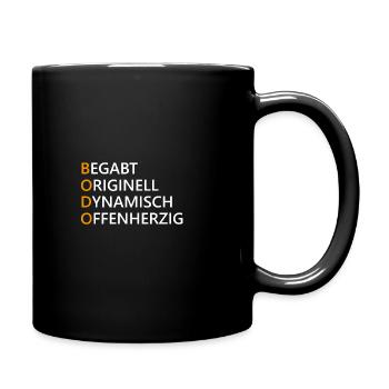 Bodo Name Geschenk - Tasse einfarbig - Schwarz - Rechts