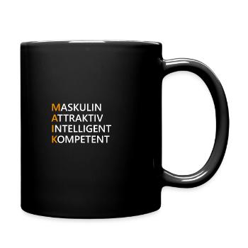 Maik Name Geschenk - Tasse einfarbig - Schwarz - Rechts