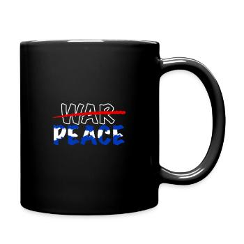 No to War, Peace - Full Colour Mug - black - Right
