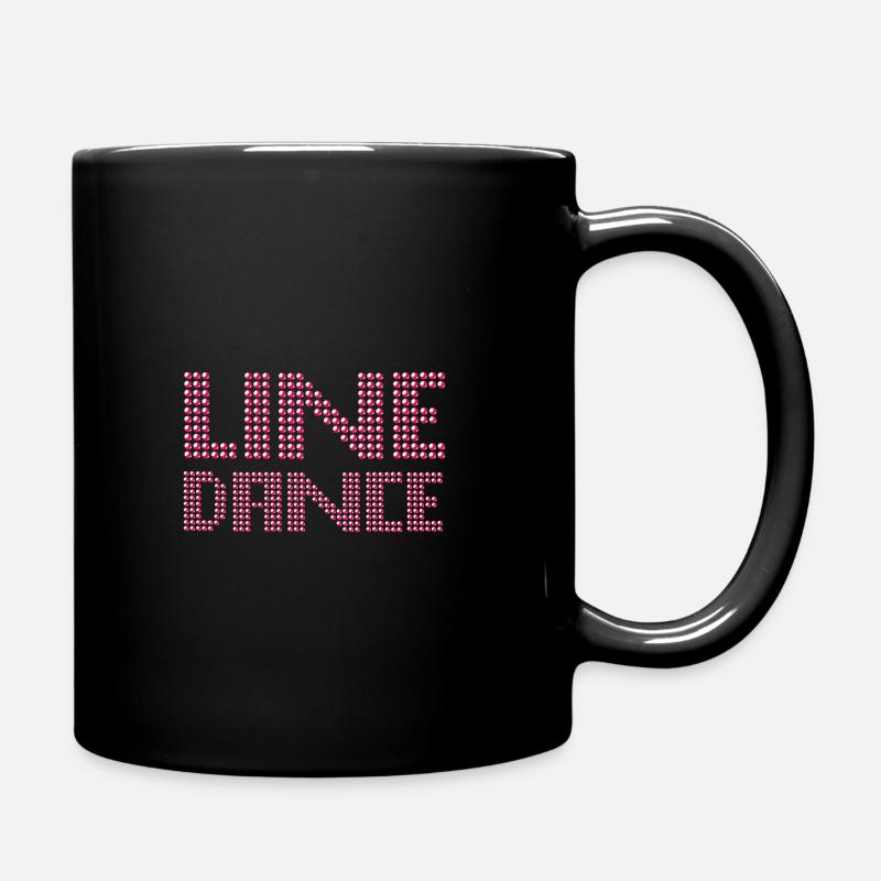Line dance - line dance - Full Colour Mug - black